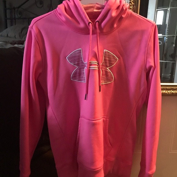 Under Armour Neon Pink Hoodie - Picture 1 of 4